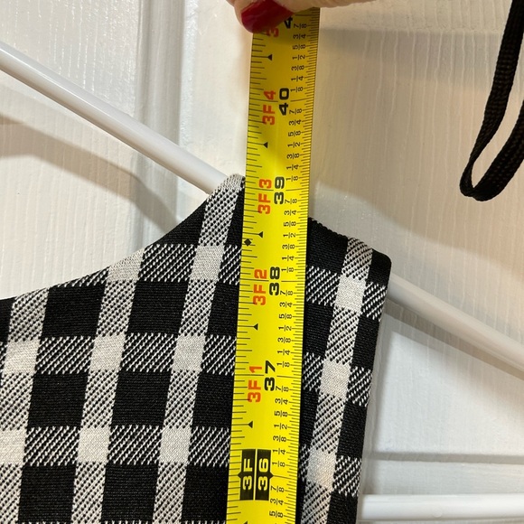 Ann Taylor Gingham Ruffle Hem Dress NWT Sleeveless Classy Knee Length Women Sz 6 - Picture 9 of 11
